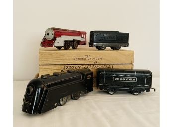 Lot Of Lionel New York Central Lines Locomotive Steam And Tender And Marx And Hafner Wind Ups #51