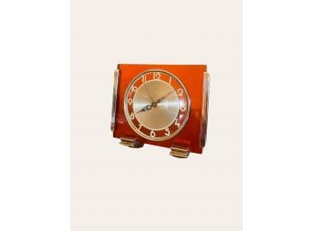 Early To Mid 20th Century Art Deco Modernist Mauthe Alarm Clock  #73