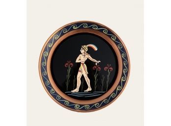 The Prince Of Lilies Hand Painted In Greece Wall Art Plate 9'  #201