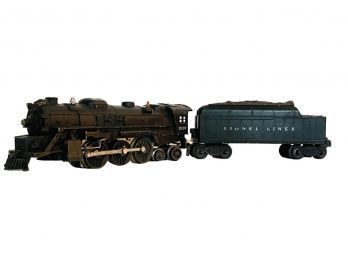Lionel Postwar 2037 Locomotive Engine With Whistle Tender  #58