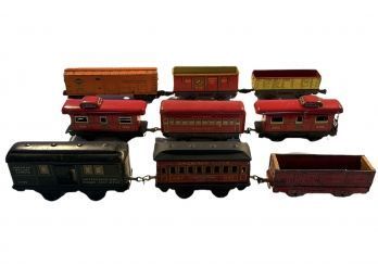 American Flyer O Gauge 1107 Coach, 2 New York Central Lines Red Caboose 556, Bogota Pullman And More #65