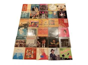 Lot Of 30 Vintage Vinyl Records. Please Use Zoom Feature For A Complete Visual Description #173