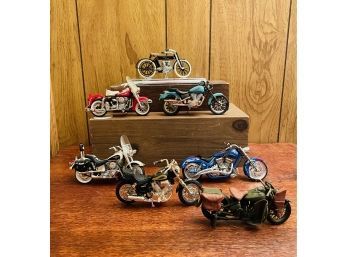 Lot Of 7 Vintage Motorcycle Models #110