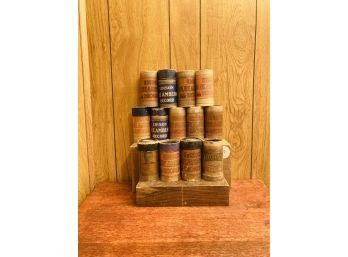 Rare Antique From The 1800s To The Early 1900s Edison Cylinder Phonograph Records 13 Pcs In Original Cases#132