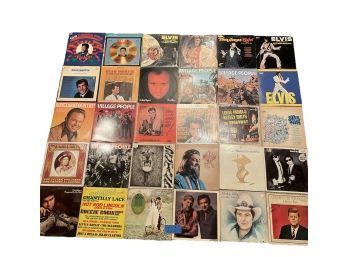 Lot Of 30 Vintage Vinyl Records Please Use Zoom Feature For A Complete Visual Description  #171