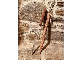 Sword With Handcarved Wooden Case #18