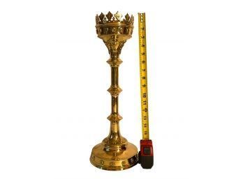 Brand New Solid Brass Gothic Candlestick #99