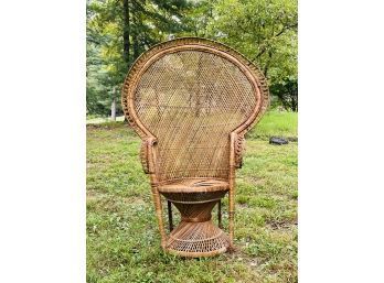 Vintage Peacock Chair #127