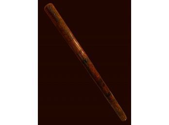 Vintage Peruvian Carved Wood Walking Stick 35 Inch   #85