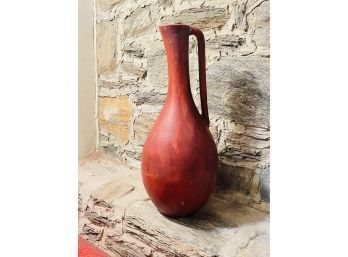 Large 36' Tall Ceramic Pitcher In Red #64