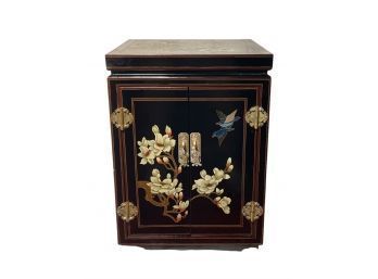 Unique Oriental Hand Crafted Black Lacquer Tianjin Cabinet (Never Used Was Kept In The Storage)  #29