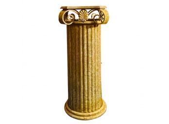 Art Deco Metal Pedestal Column Approximately 14' Tall  #135