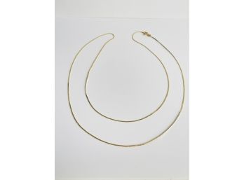 14K Itataly Yellow Gold Chain 28.5 Inch  #56