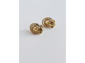 14K Solid Gold Earrings 10.15 Gr  #142