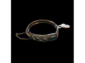 Stunning Art Deco 925 Sterling Cuff Bracelet #18