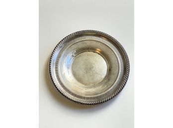 Rogers Sterling 1950 Silver Dish 124.5 Grams Diameter 9' #83