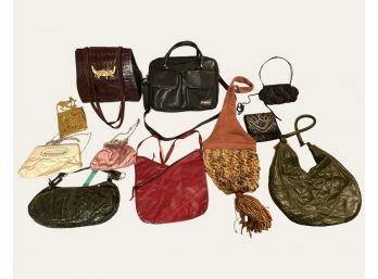 Large Lot Of Beautiful Vintage Handbags/Purses  #95