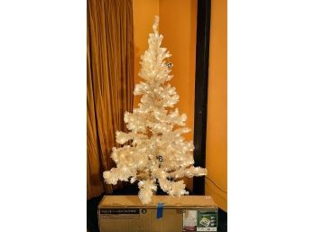 Gorgeous Vintage White Lighted Christmas Tree #17