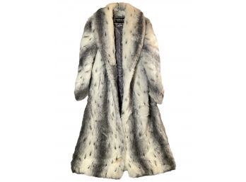 Long Fur Coat Made In The USA Olympia Limited Inc Size S #108