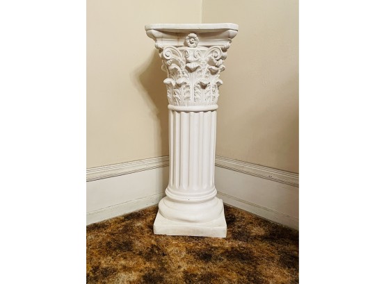 Large Plaster Column Pedestal 31 X 12 #30