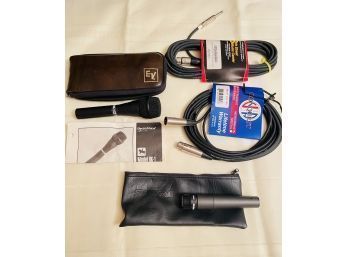 Electro-Voice BK-1, Shure SM57 Cardioid Dynamic Instrument Microphone And Cables  #115
