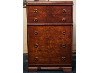 American Art Deco Mahogany Chest Of Drawers Great Condition Consistent With Age #164