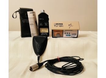 Shure Microflex MX393 C Cardioid Condenser Microphone, Boss TU-12H Chromatic Tuner, Sound Level Meter  #133