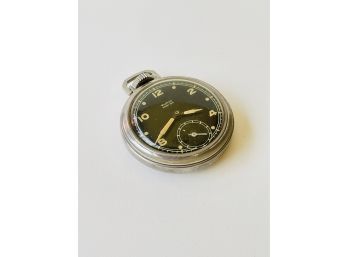 Vintage Westclox Black Dial Pocket Watch #11 - The Watch Is In Working Condition