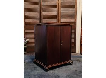 Antique Mahogany Cabinet By Pooley Furniture 27 X 22.5  #171