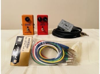 Rickenbacker Rick-O-Sound Stereo Adaptor Box In Mint Condition,MXR Phase 90 And MXR Dyna Comp,Peavey Cable#134