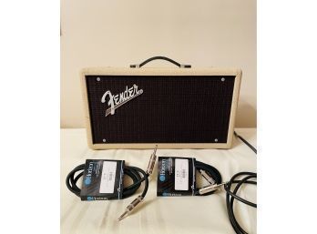 Fender Reverb Unit Used But Works Great And Two Brand New Horizon's Speaker Cable #125