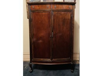 Chippendale Style Large Armoire With Two Open Doors And Drawers - Overal Condition Very Good (no Key) #167