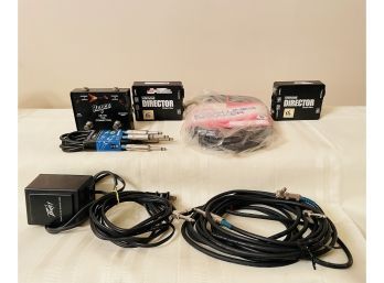 RapCo AB-100 The Connection,2 Whirlwind Directors,cables & Peavey Power Supply, Excellines Speaker Cable #123