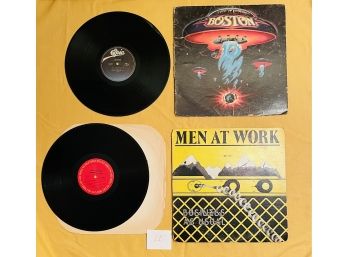 Vintage Men At Work Album And Boston Label Epic Vinyl Lp #11