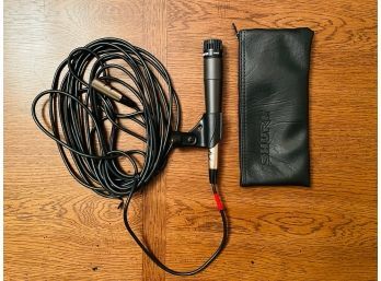 Shure SM57 Dynamic Microphone With Bag And Shure Microphone Cable #128