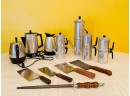 Vintage Napolitan Coffee Makers (like New), Electric Percolators, Coffee Pot And Cleavers  #30