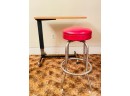 Adjustable Rolling Table And Bar Stool With Swivel Seat #101