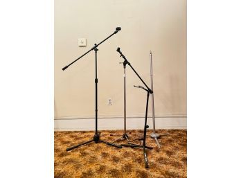 Lot Of Professional Microphone Stands And Guitar Stand #81