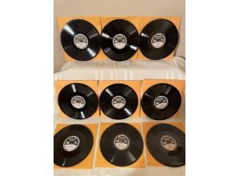 Lot Of Antique Edison Diamond Disk Phonograph Records #120