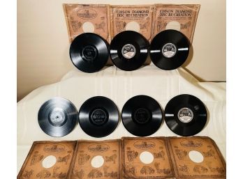 Antique Edison Diamond Disk Phonograph Records #139