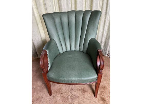 Vintage Wingback Bankers Chair