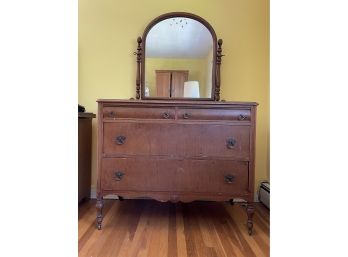French Style Chest Of Drawers With Mirror