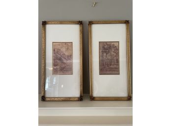 Lot Includes Two Very Beautiful Framed Wall Art Prints Made Exclusively For Ballard Designs