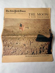 New York Times, Special Supplement, Dated Sunday August 3, 1969 The Moon: A New Frontier, 20 Pages