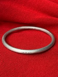 Peace Bracelet Made With Bomb Shrapnel From Laos, DROPPED AND MADE IN LAOS, Aluminum, I LOVE PEACE