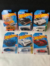 Six (6) Hot Wheels Cars On Cards NIP New In Package Incl. Hot Chicken Food Truck