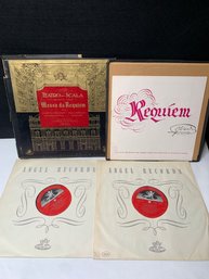 Verdi - Requiem Mass Vinyl Records - La Scala Orchestra & Chorus, Sung In Latin, Opera House Milan