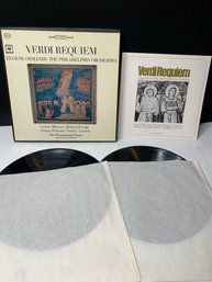 Verdi - Requiem Mass Vinyl Records - 1964 - Eugene Ormondy, The Philadelphia Orchestra & The Westminster Choir