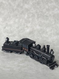 Miniature Metal Painted Train - Steam Engine And Detachable Coal Car, Decorative Toy For Display