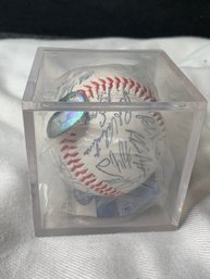 2001 NY Mets - Autographed Collector's Baseball, Official MLB Numbered Sticker, Sealed Acrylic Case